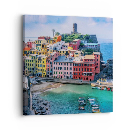 Canvas picture - Magical Mediterranean Town - 30x30 cm