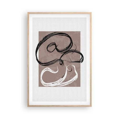 Poster in light oak frame - Composition -In Search of Completeness - 61x91 cm