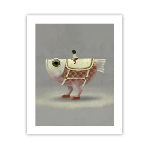 Poster - Fish Jockey - 40x50 cm