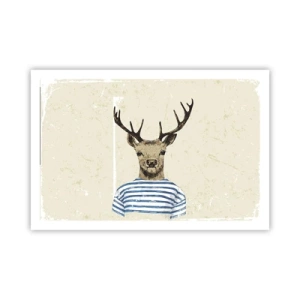 Poster - Becaue I Like Striped T-Shirts - 91x61 cm