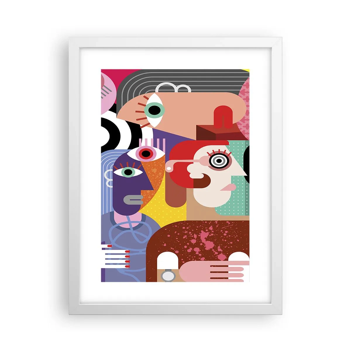 Poster in white frmae - Picasso Sent Us - 30x40 cm