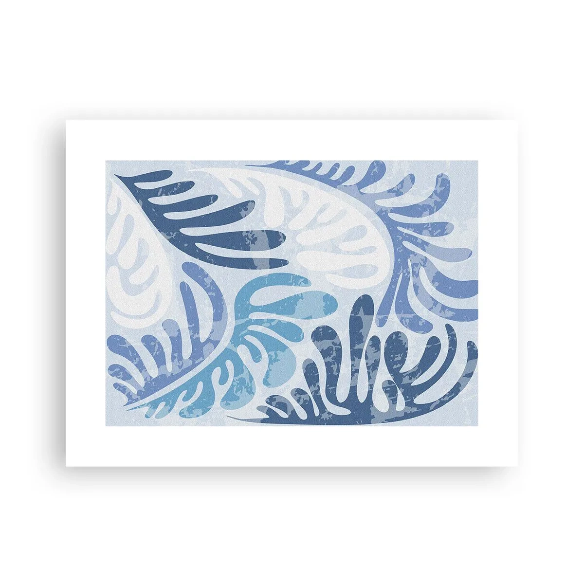 Poster - Blue Ferns - 40x30 cm