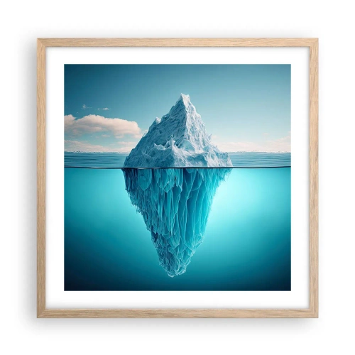 Poster in light oak frame - Ice Queen - 50x50 cm