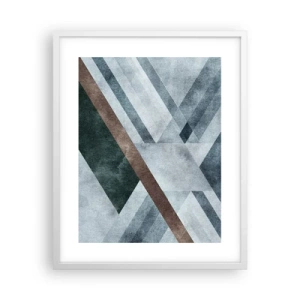 Poster in white frmae - Refined Elegance of Geometry - 40x50 cm