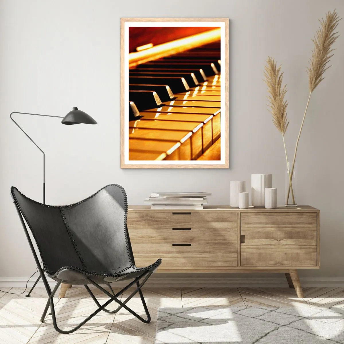 Poster in light oak frame - Unlimited Possibilities - 70x100 cm