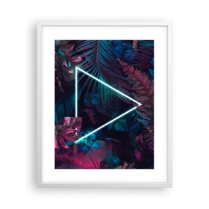 Poster in white frmae - Disco Style Garden - 40x50 cm