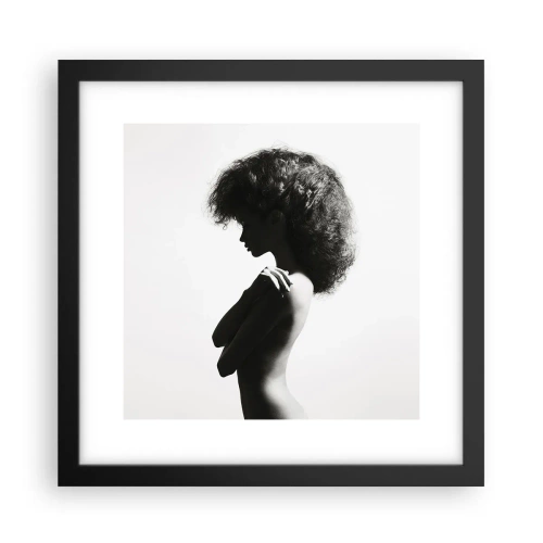 Poster in black frame - Like a Flower on a Thin Stem - 30x30 cm