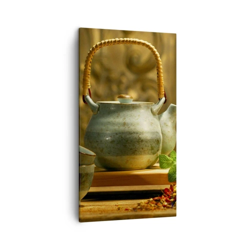 Canvas picture - Treaty about Drinking Tea - 45x80 cm