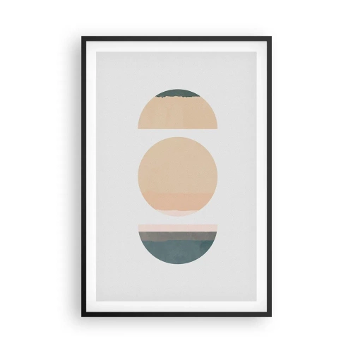 Poster in black frame - Wheel after a Wheel - 61x91 cm