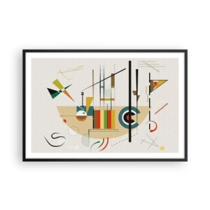 Poster in black frame - And the World Laughs - 91x61 cm