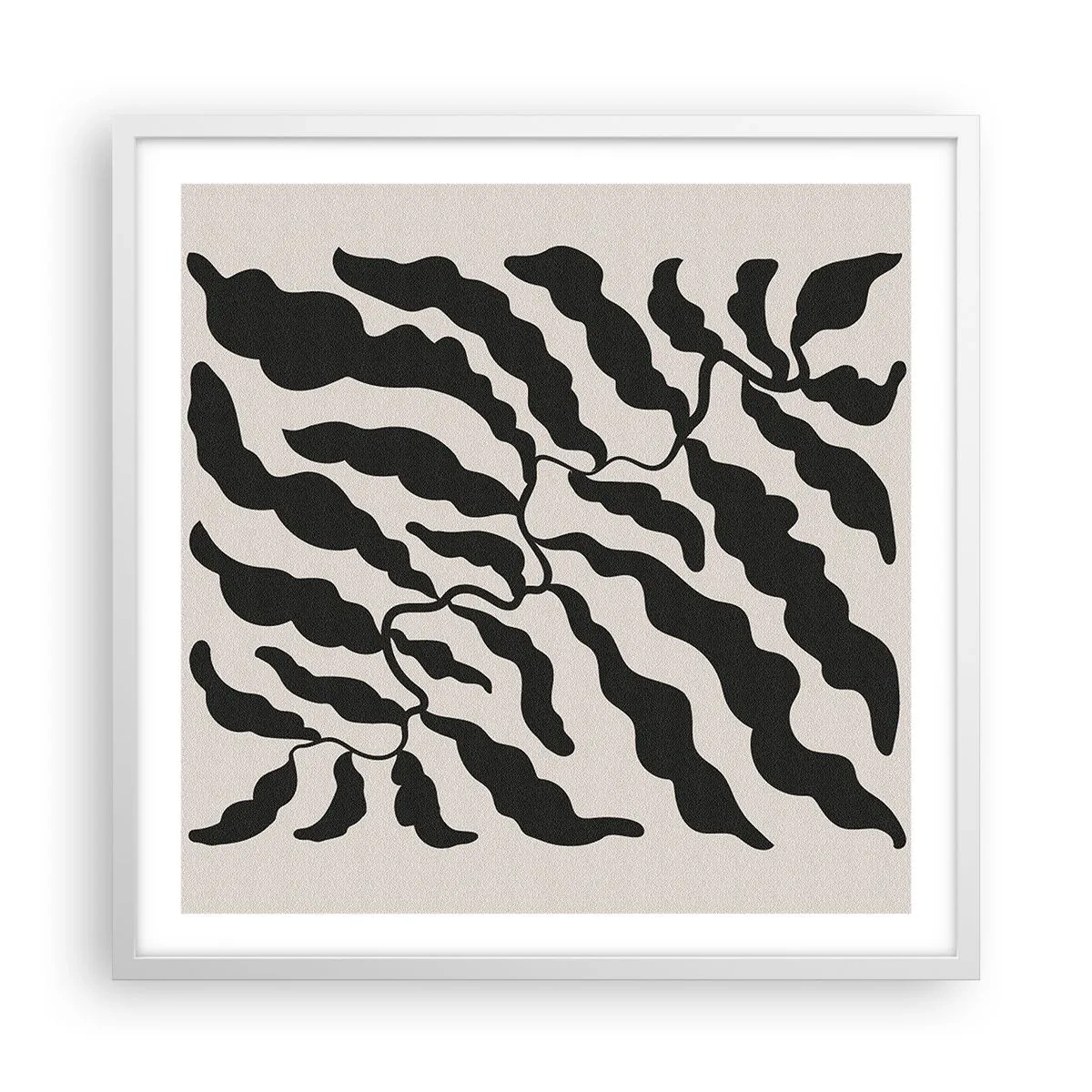 Poster in white frmae - Nature of a Square - 60x60 cm