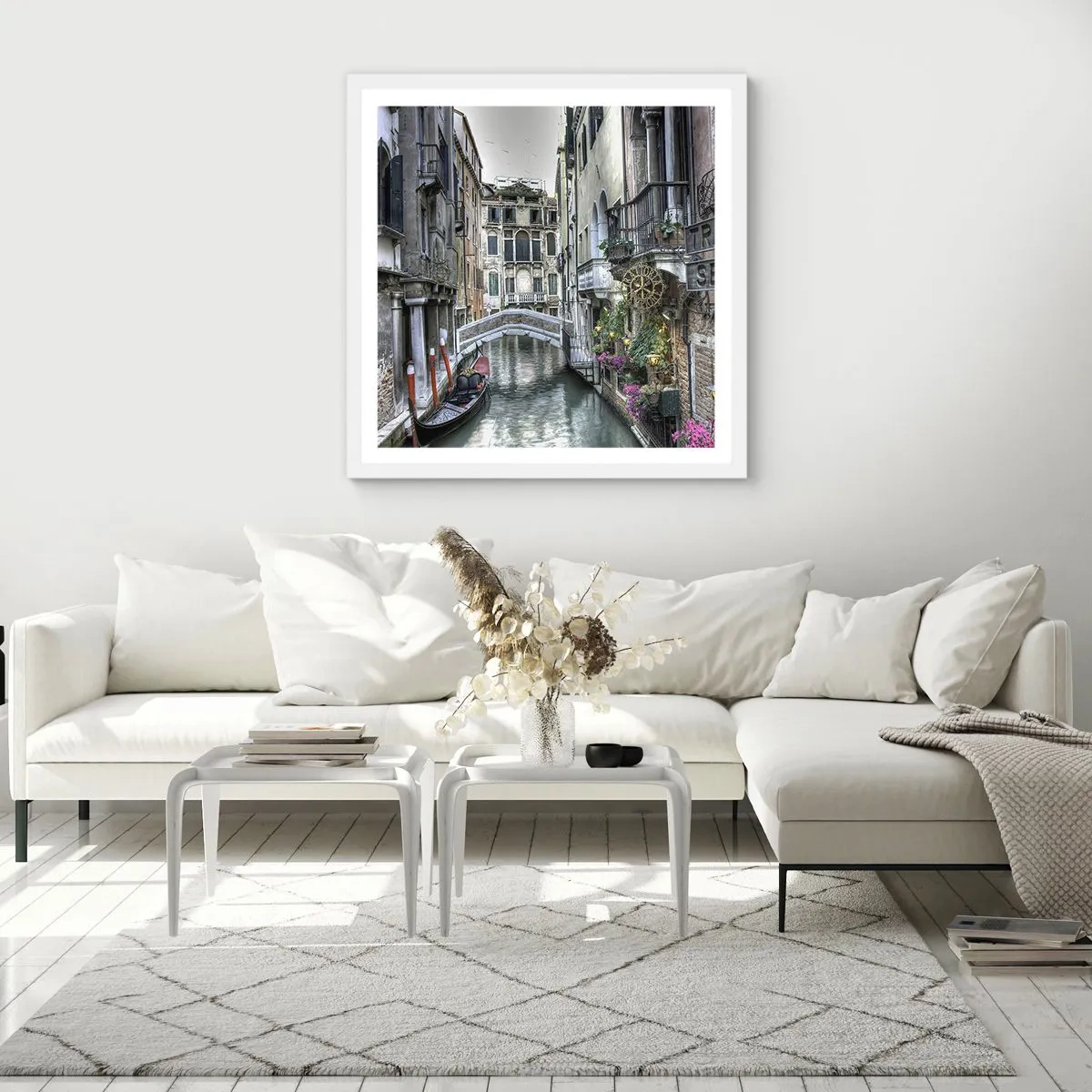 Poster in white frmae - For Centuries in Quiet Contemplation - 40x40 cm