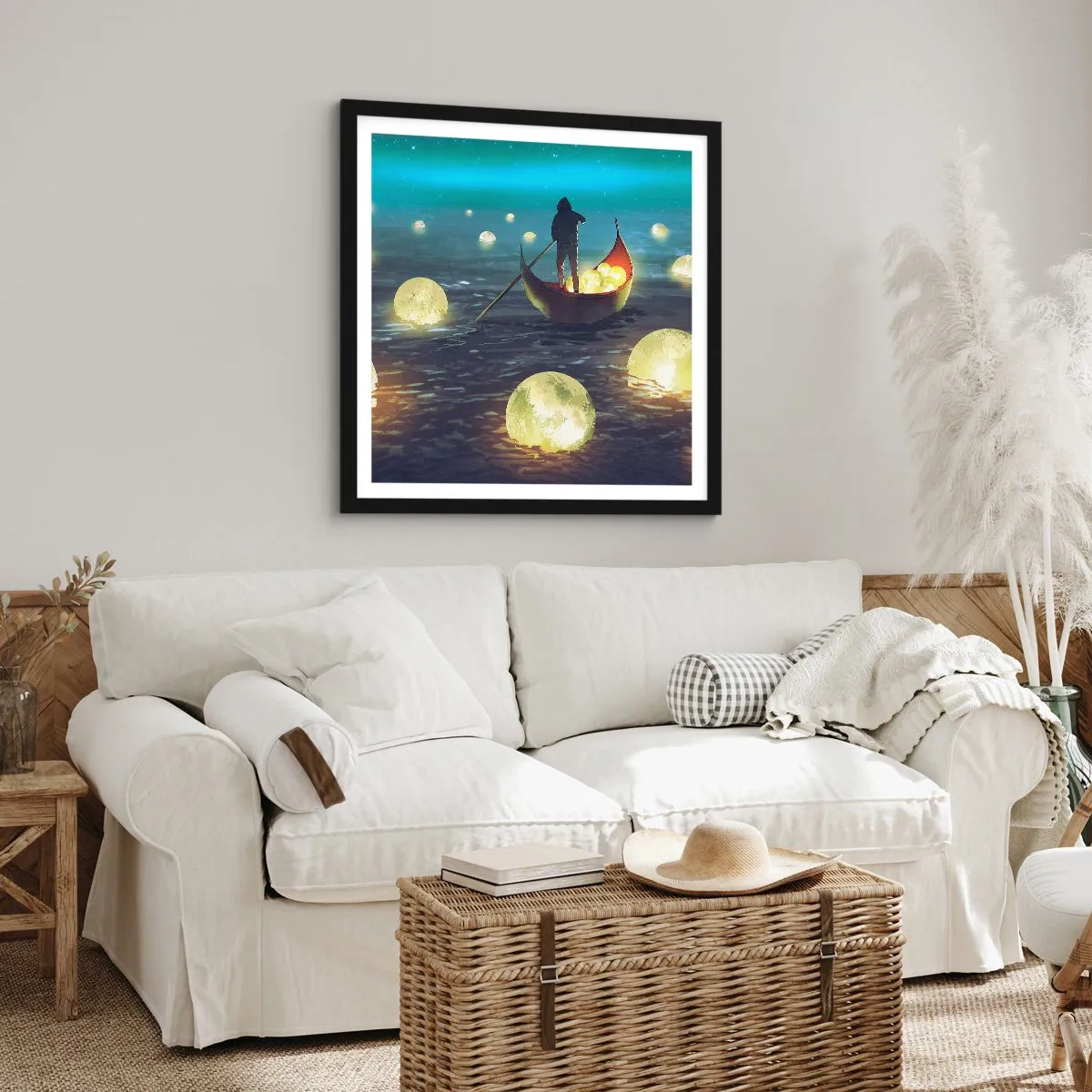 Poster in black frame - Things that Philosophers Did Not Dream About - 50x50 cm