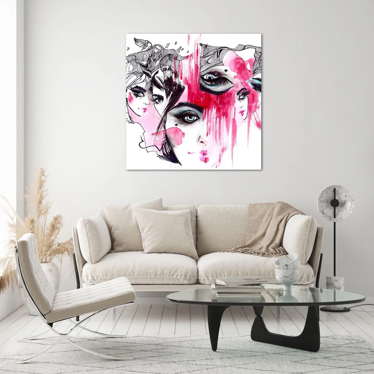 Glass picture - . - 30x30 cm