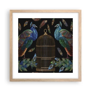 Poster in light oak frame - In Royal Robes - 40x40 cm