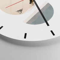 Clock face with lines