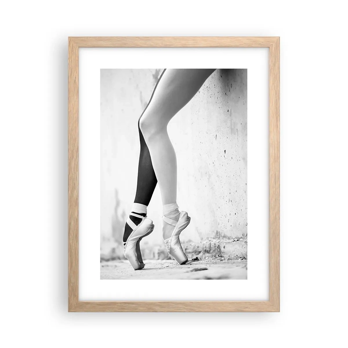 Poster in light oak frame - Ballerina, Voila! - 30x40 cm