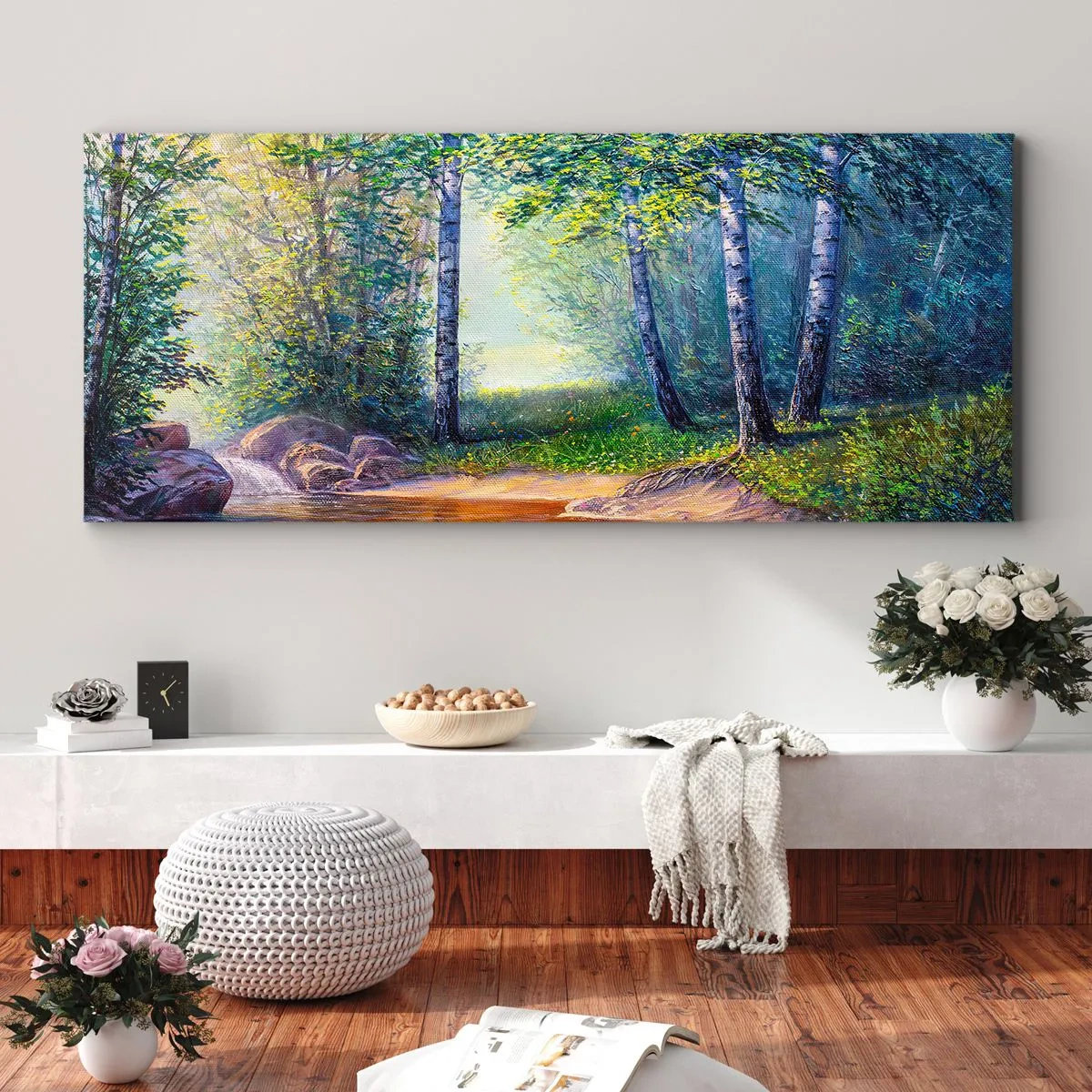 Canvas picture - Idyllic Scenery - 120x50 cm