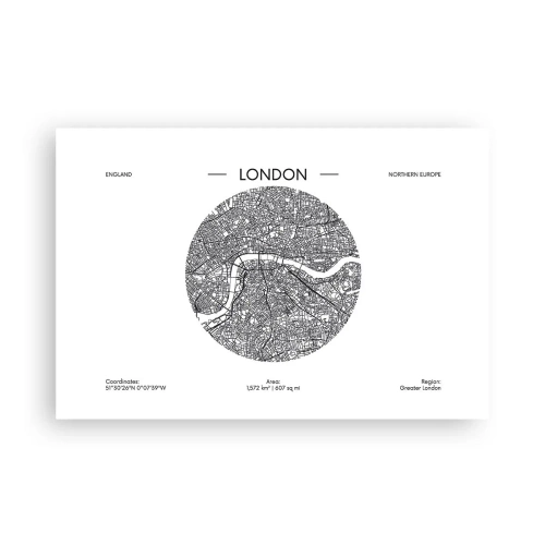 Poster - Anatomy of London - 91x61 cm