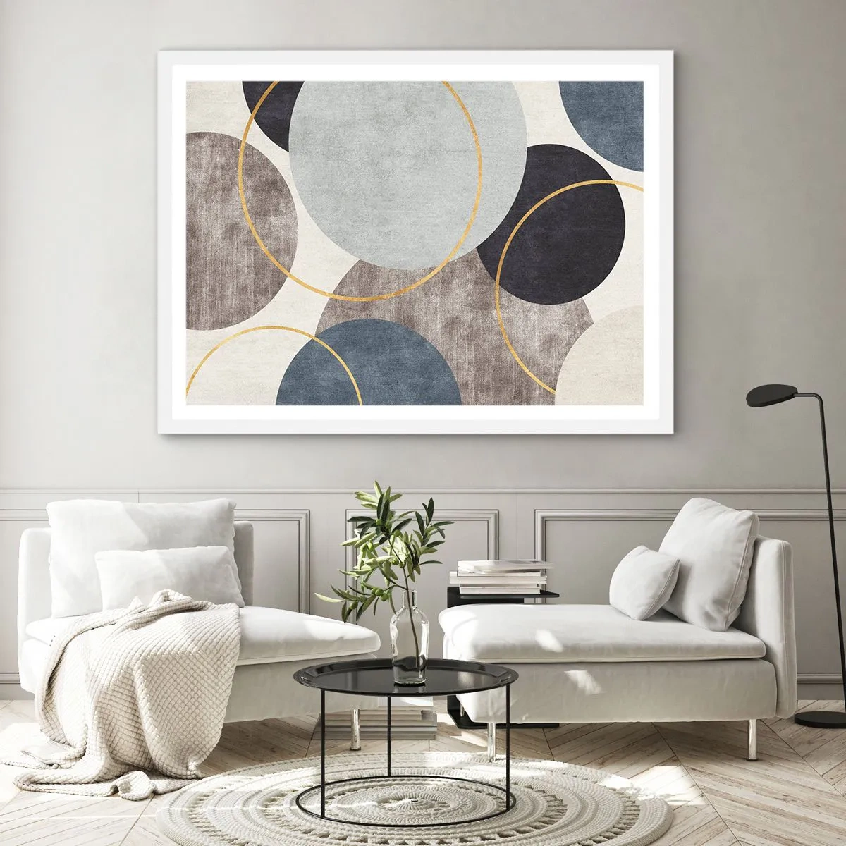 Poster in white frmae - Wheel after Wheel - 91x61 cm