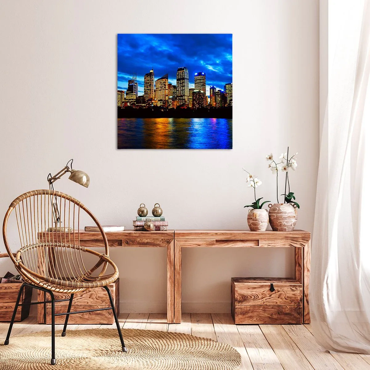 Canvas picture - Night of Lights and Colours - 30x30 cm
