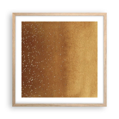 Poster in light oak frame - Tthe Birth of the Universe - 50x50 cm