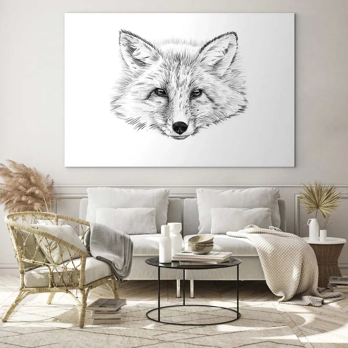 Glass picture - Foxy Look - 120x80 cm