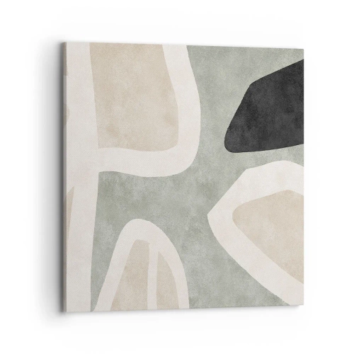 Canvas picture - Composition with a Black Motif - 70x70 cm