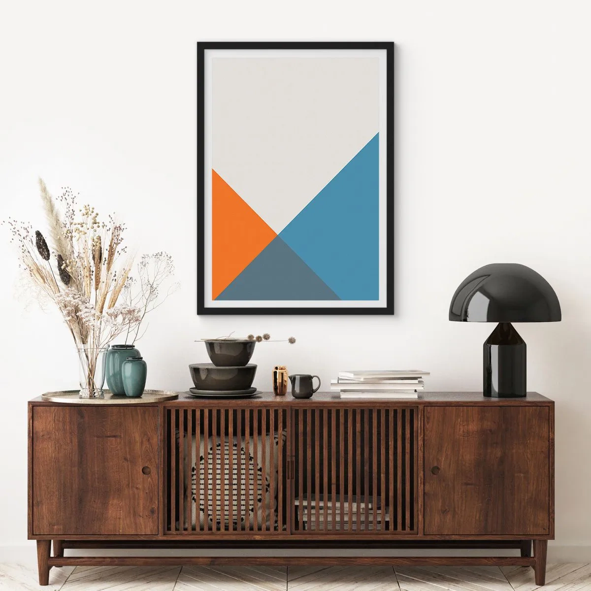 Poster in black frame - At an Angle… - 30x40 cm