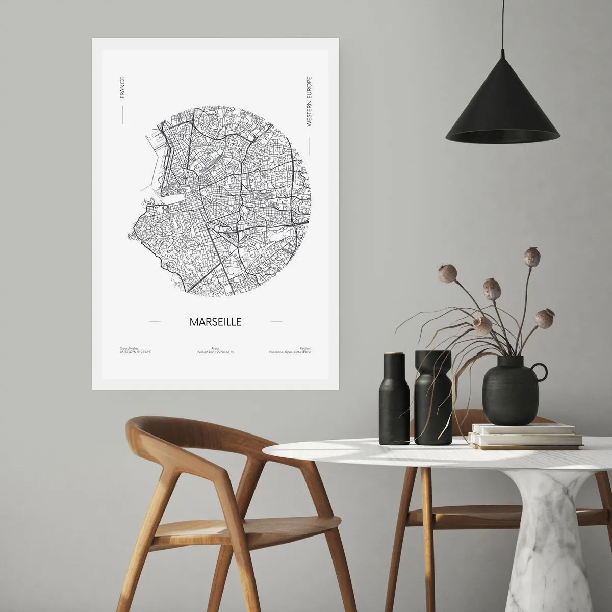 Poster - Anatomy of Marseille - 30x40 cm
