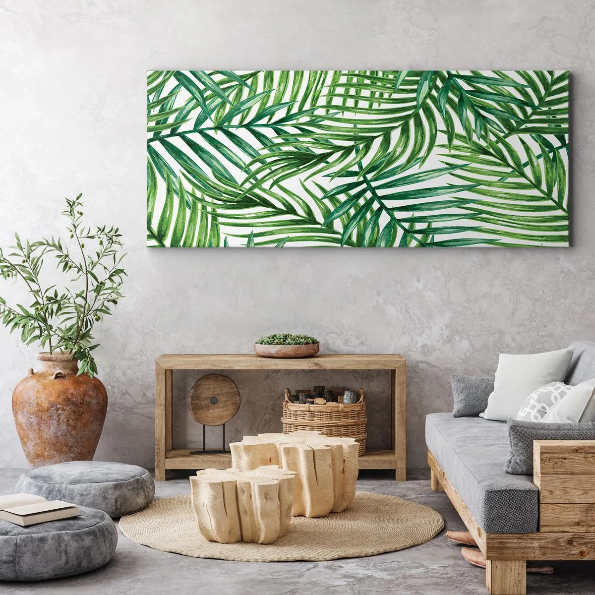 Canvas picture - Under the Green Canopy - 140x50 cm