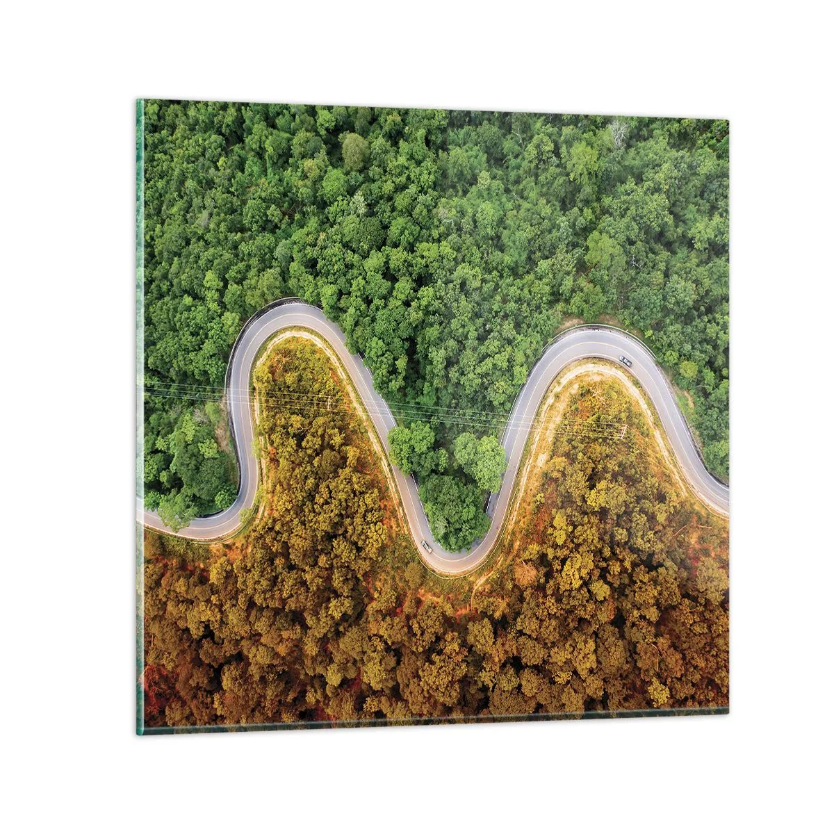Glass picture - Borders and Breakthroughs - 60x60 cm