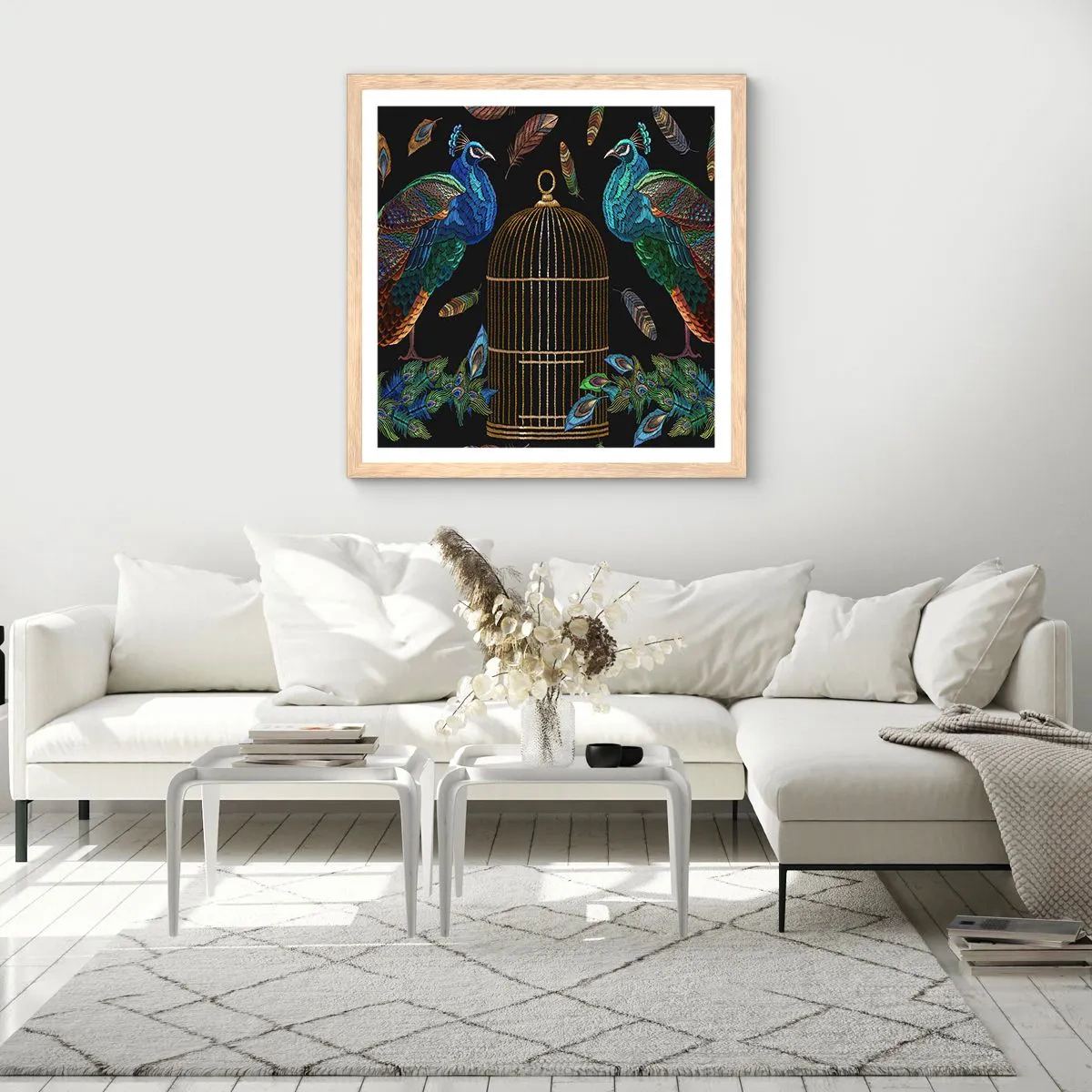 Poster in light oak frame - In Royal Robes - 40x40 cm