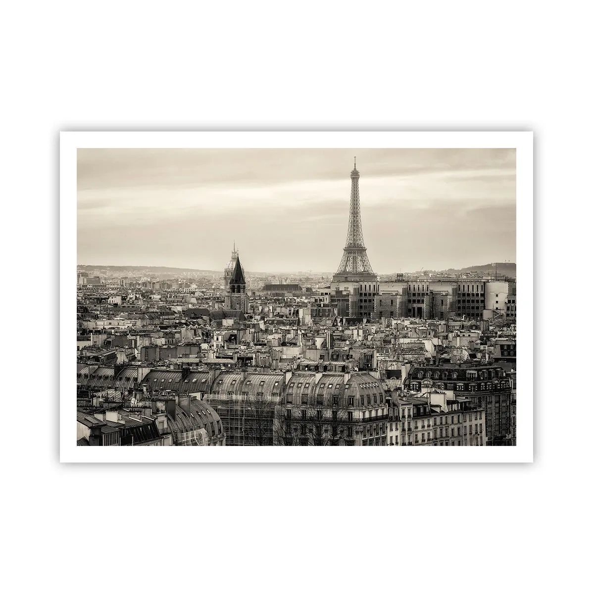 Poster - Over the Roofs of Paris - 100x70 cm