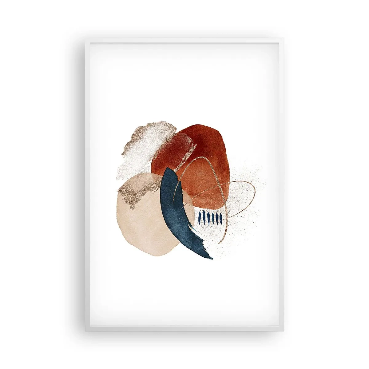 Poster in white frmae - Oval Composition - 61x91 cm