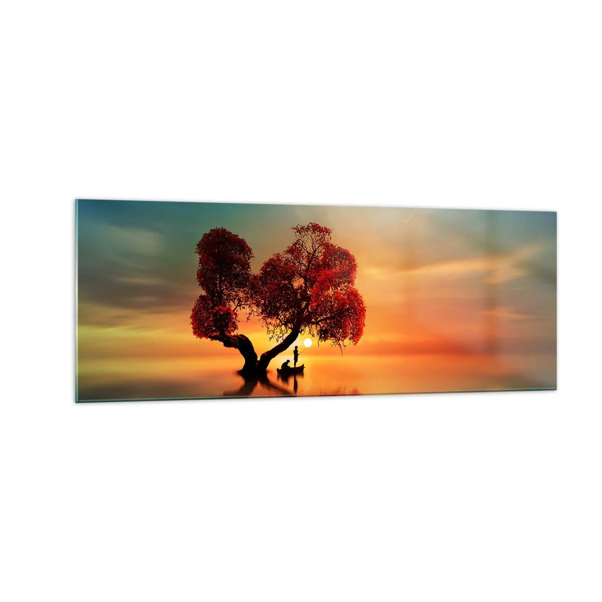 Glass picture - Far Away and Lost to the World - 140x50 cm