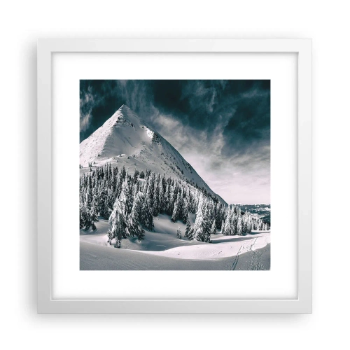 Poster in white frmae - Land of Snow and Ice - 30x30 cm