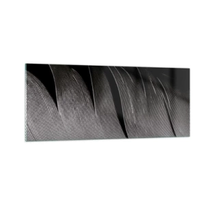Glass picture - Feather - Wonderful Constract - 100x40 cm