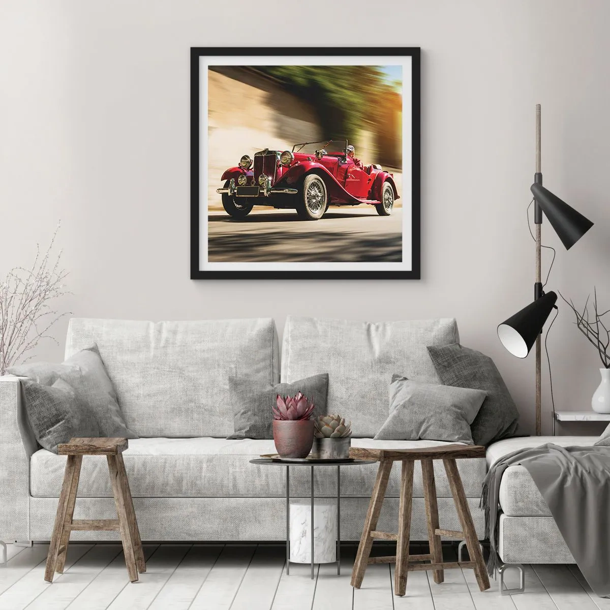 Poster in black frame - More Beautiful than Nike of Samothrace - 40x40 cm