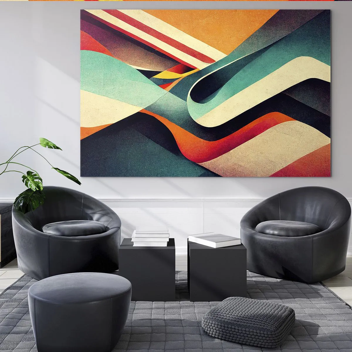 Glass picture - Intense Composition - 120x80 cm