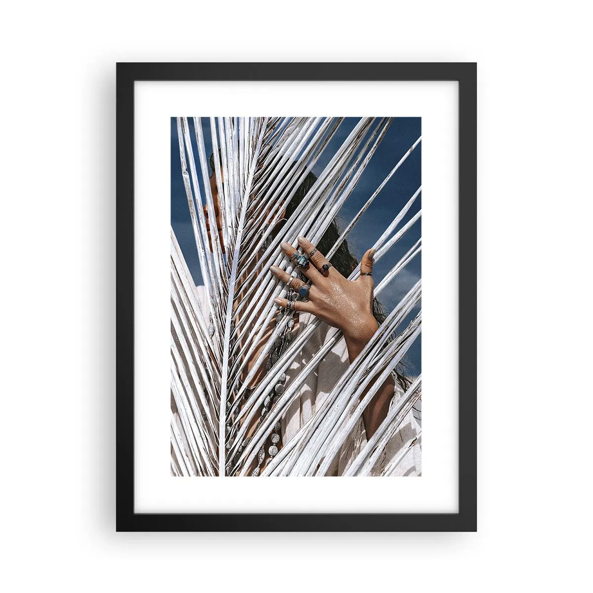 Poster in black frame - Shaman's Girlfriend? - 30x40 cm
