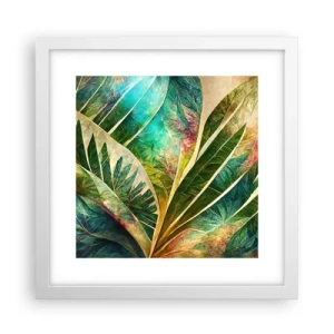 Poster in white frmae - Colours of the Tropics - 30x30 cm