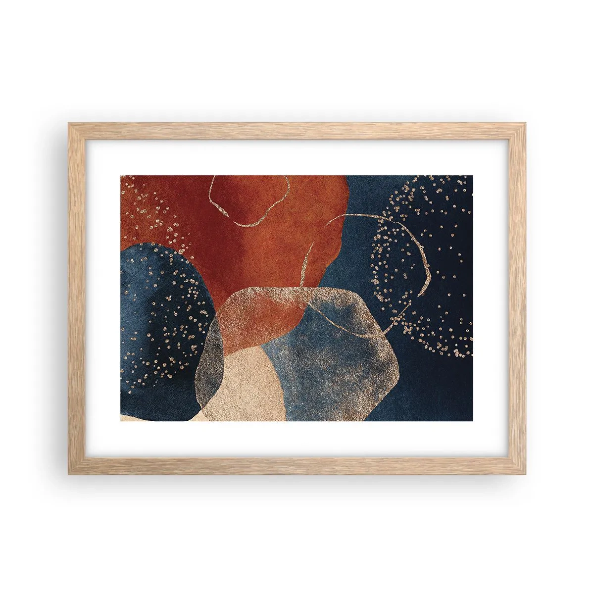 Poster in light oak frame - Lightness of Being - 40x30 cm