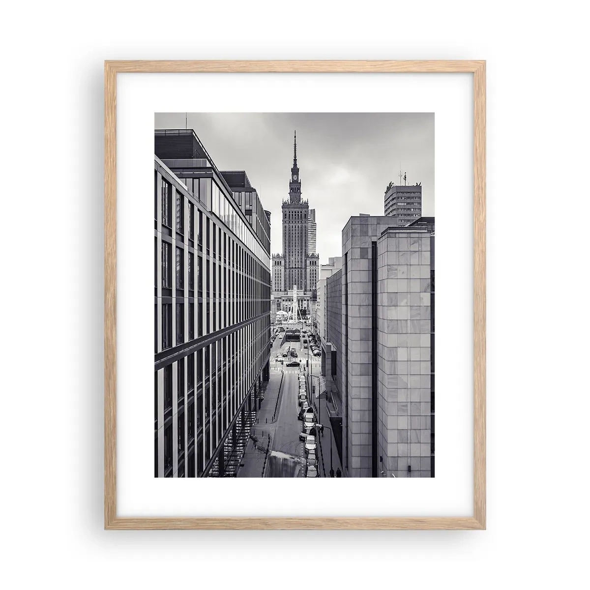 Poster in light oak frame - Warsaw Valley - 40x50 cm