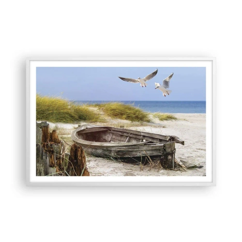 Poster in white frmae - Bathed in the Sun - 91x61 cm