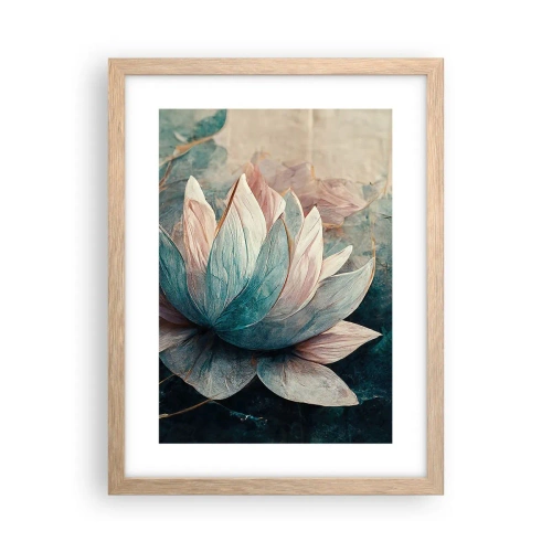 Poster in light oak frame - Stars of the Lake - 30x40 cm