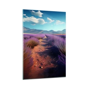 Glass picture - Fragrant Fields - 80x120 cm