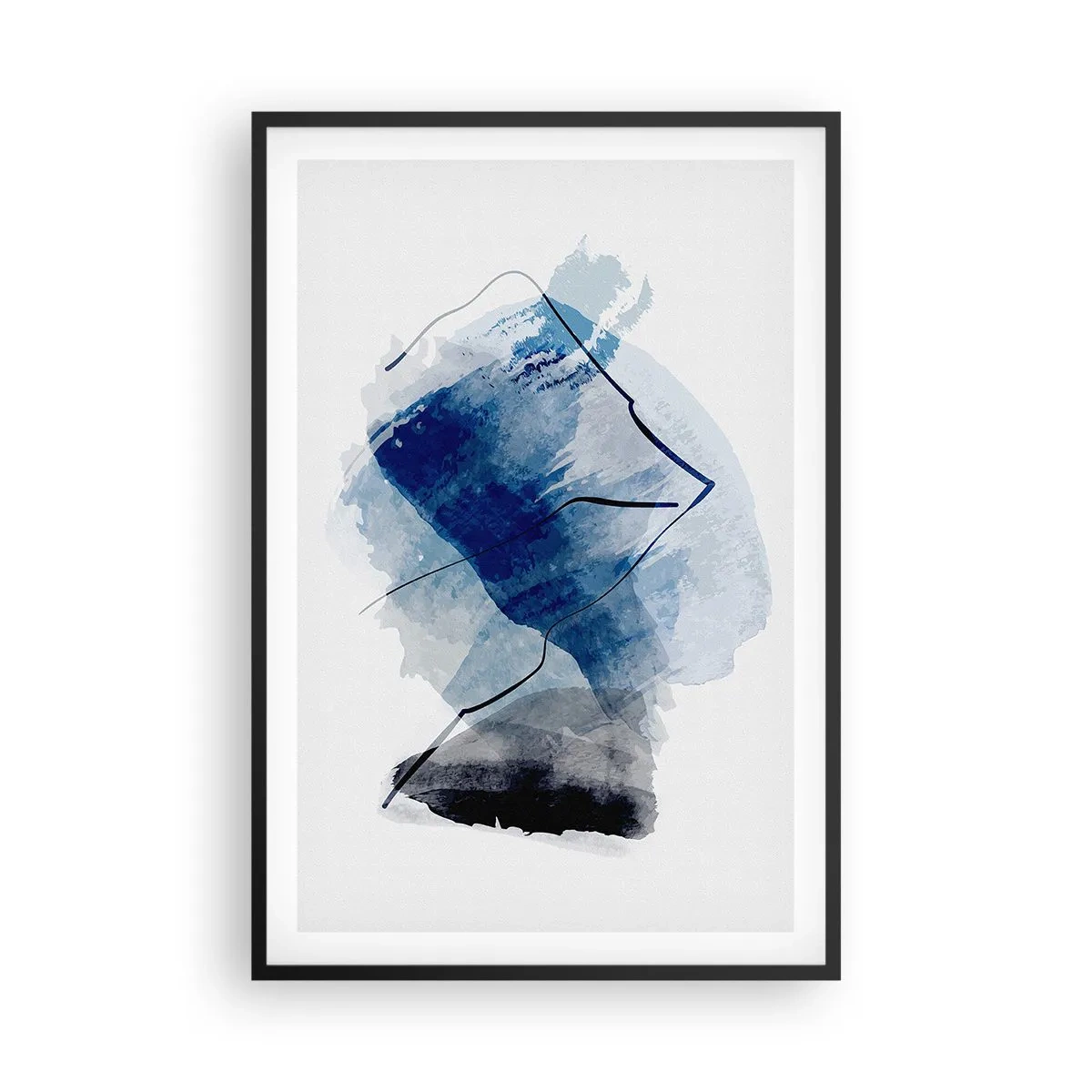 Poster in black frame - Ice Mountain - 61x91 cm