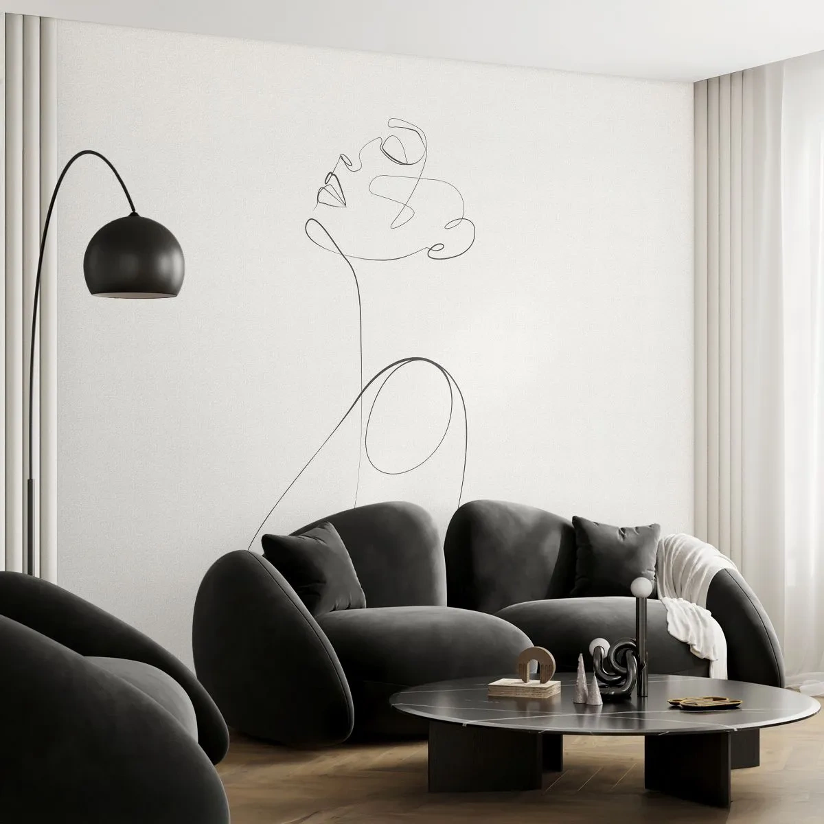 Self-Adhesive Photo Wallpaper Deluxe Sticker - Entangled in Dreams - Woman, Graphics, Piece - 350x256 cm