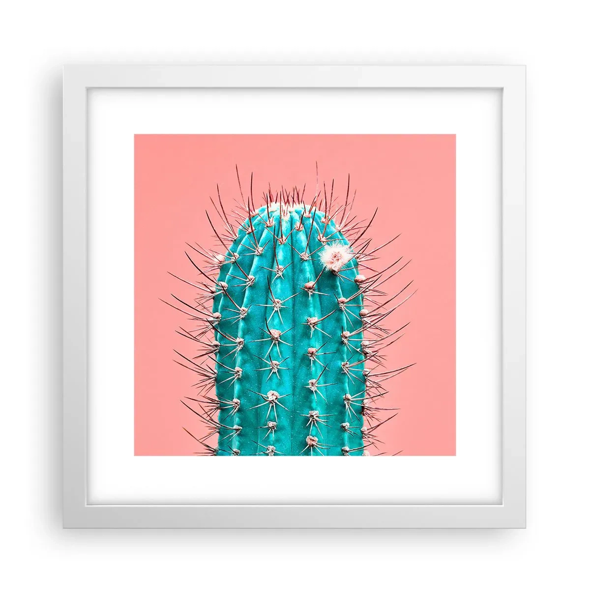 Poster in white frmae - Just Look - 30x30 cm